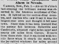 WHERE THE METEOR FELL  S.F. Call 2-3-1894  Meteor strike!